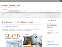 Tablet Screenshot of grandwindows.com